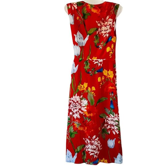 Alice + Olivia Tasia Silk Wrap Dress Midi Length Real Real Authentication Size 0 - Picture 9 of 14